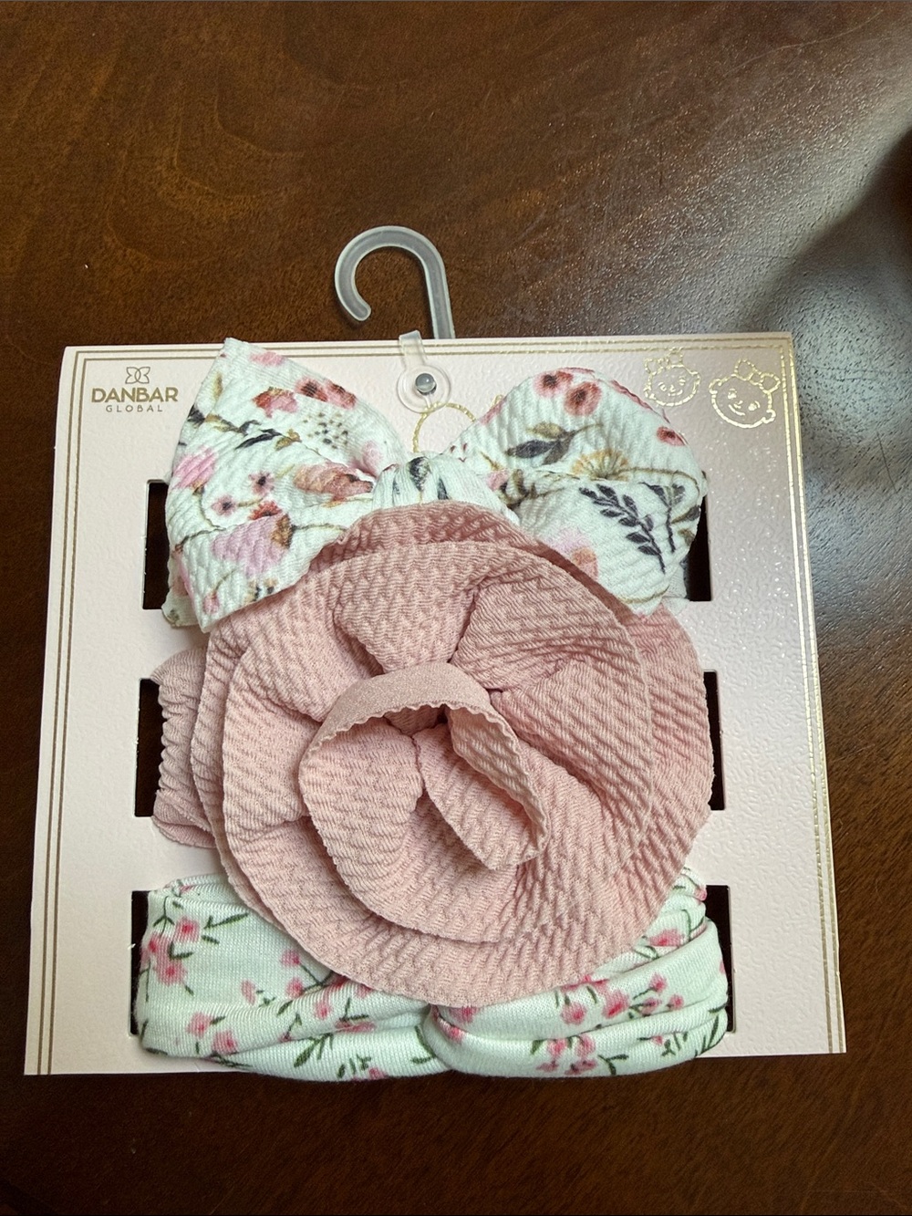 Floral & Blush Pink Headband Set for Kids